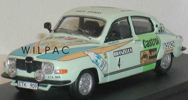 SAAB 96 1976 Rallye de Suéde Eklund 43éme Fabrication Mini Racing